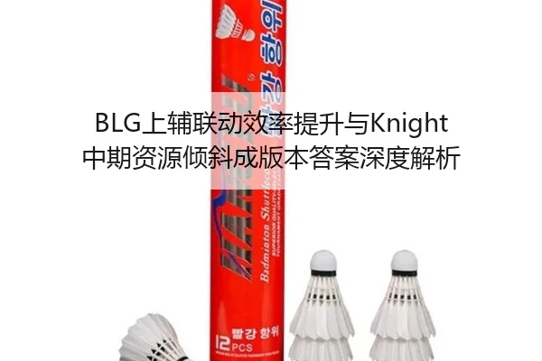 BLG上辅联动效率提升与Knight中期资源倾斜成版本答案深度解析